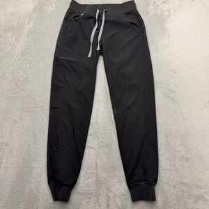 FIGS Scrub Pants Womens XS Black Zamunda Jogger Technical Collection Cargo